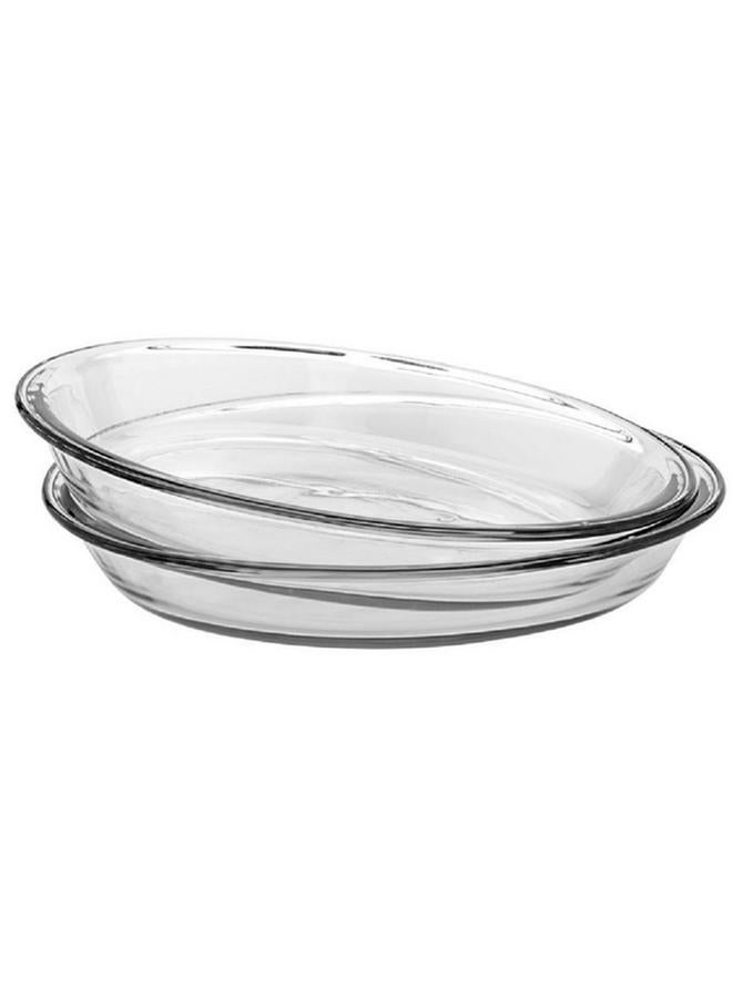 Anchor Hocking 2-Piece Essentials Dishwasher and Microwave Safe Round Roaster Set Clear 9inch 67301L20 - Image 2