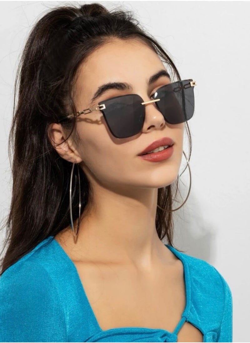 JewelryPalace Elegant And Modern Women's Sunglasses With Black Lenses  - Image 1