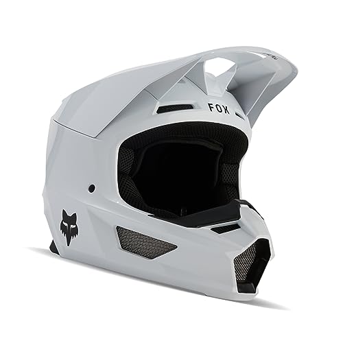 Fox Racing خوذة موتوكروس ديرت بايك من فوكسرسينغ للجنسين V1 كور، بيضاء، متوسطة - Image 1
