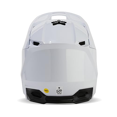 Fox Racing خوذة موتوكروس ديرت بايك من فوكسرسينغ للجنسين V1 كور، بيضاء، متوسطة - Image 5