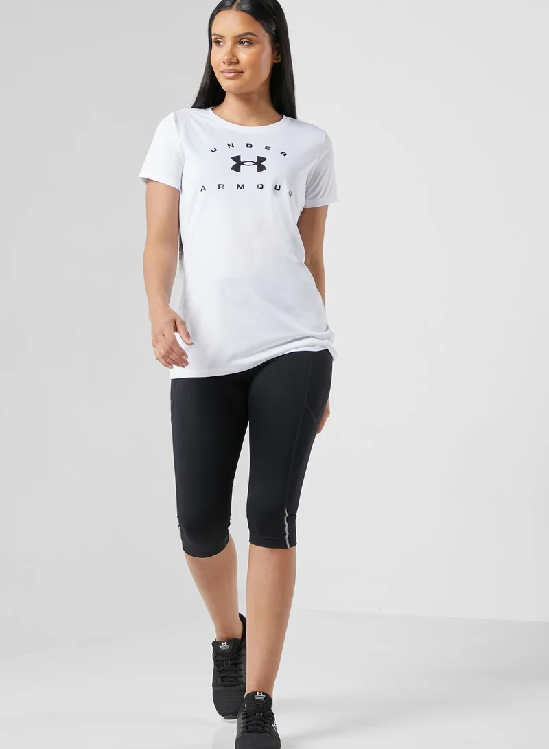 UNDER ARMOUR Tech Solid Logo Arch T-Shirt