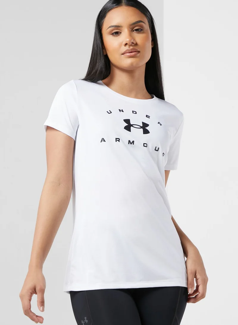 UNDER ARMOUR Tech Solid Logo Arch T-Shirt