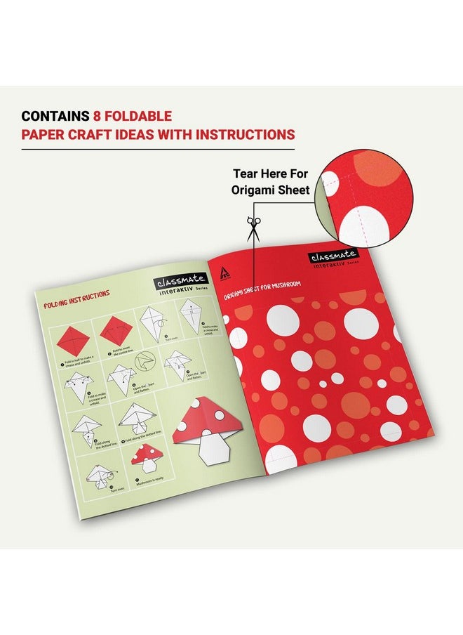 classmate Classmate Interaktiv Origami Craft Book (Pack of 2 ) - Fruits & Veggies and Pets, Multicolor (2661001)  - Image 2