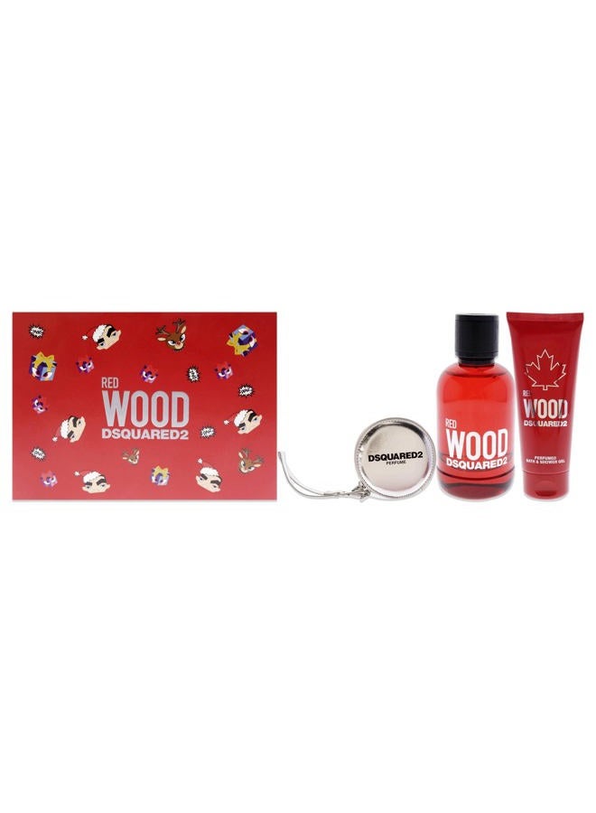 DSQUARED2 مجموعة هدايا عطر خشب أحمر 100 مل - Image 1