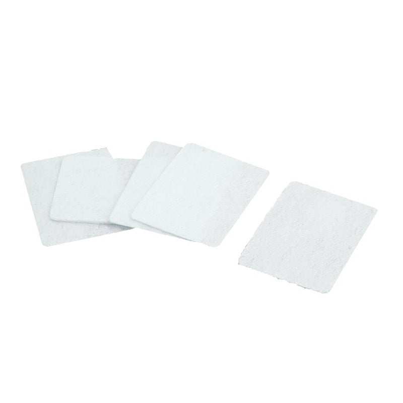 uxcell 5pcs RC Plane Spare Parts White Paper AC Hinges 20 x 15 x 0.3mm - Image 4