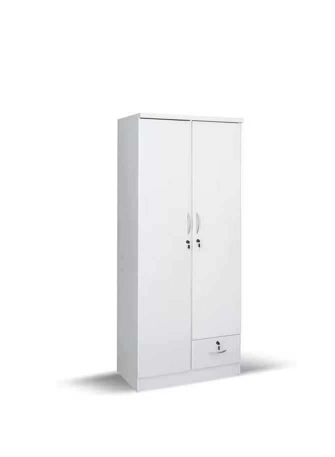Galaxy Design 2 Door Cupboard GDF-621 WHITE - Image 1