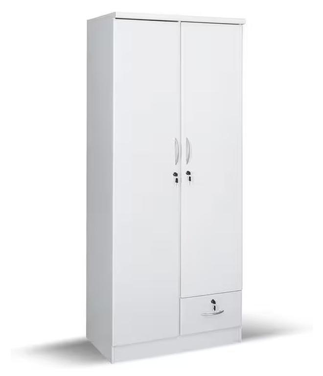 Galaxy Design 2 Door Cupboard GDF-621 WHITE - Image 1