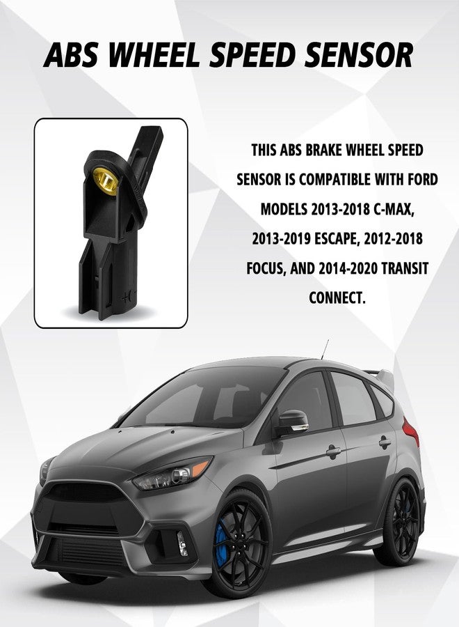 Hirificing ABS Wheel Speed Sensor Front Left or Right Replaces OEM #8M5T2B372AA 3M5T2B372AB 3M5T2B372BA, Car Front ABS Speed Sensor Compatible with Ford Focus C-Max Escape - Image 4