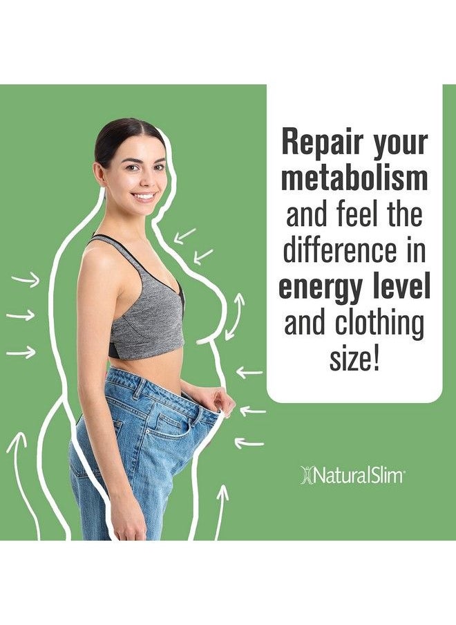 NaturalSlim - Metabolic Vitamins Combination Of High Potency Multivitamins Minerals B Complex Msm & Digestive Formula Supplements For Men & Women Energy & Metabolism Support Capsule 1 Pack - Image 1