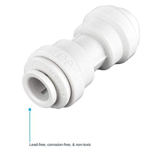John Guest Speedfit 3/8 Inch OD Union Straight Connector, Push to Connect Plastic Plumbing Fitting, PP0412WP - Image 3
