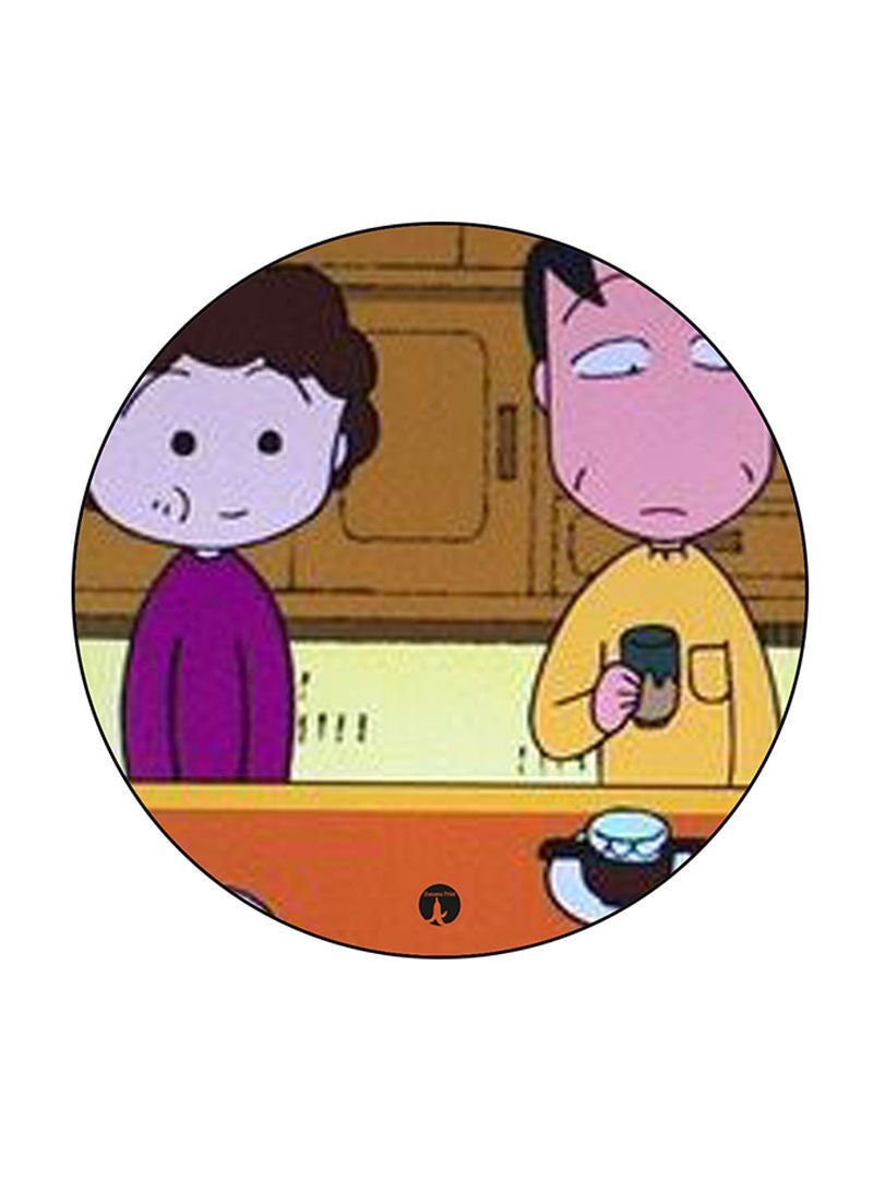 RKN Anime Chibi Maruko Chan Printed Pin Multicolour - Image 1