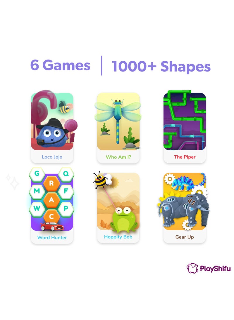 PlayShifu PlayShifu Plugo Link (Kit + App) : Smart Magnetic Tiles + Building Toy With Puzzles For Kids Age 4 To 10, Stem Learning And Birthday Gifts For Boys & Girls (Connecto)  - Image 4