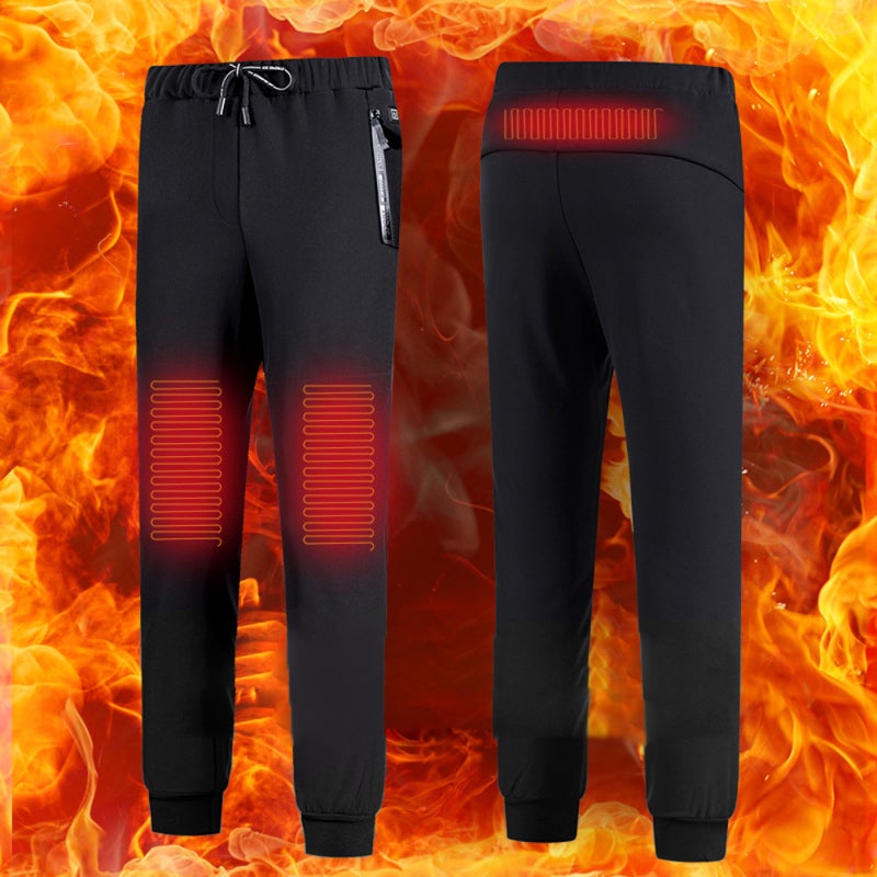 USB Electric Heated Trousers 3 Heating Zones Winter Warming Pants Temperature Adjustable Electric Thermal Clothing Outdoor Camping Fishing Hiking Heating Trousers - Image 1