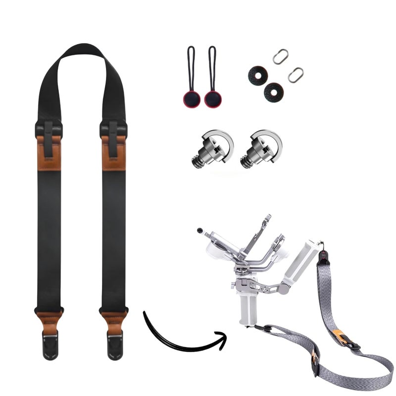 GetZget Neck Strap Lanyard Compatible with DJI RS 4 Mini Gimbal stabilizer & DSLR Camera Adjustable Strap with 1/4th Screw Accessories - Image 1