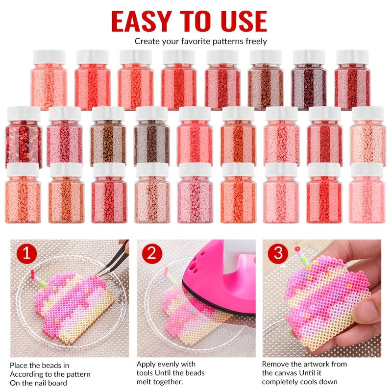 2100pcs 2.6mm Multi Series Pixel Melting Bead Kit for Crafting Party Gifts - Image 5