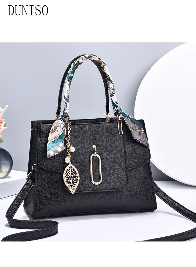 DUNISO Elegant Women's Handbag with Removable Shoulder Strap Large Capacity Tote Shoulder Bag Fashion Ladies Satchel Bag for Office Travel Daily Bag  - Image 5