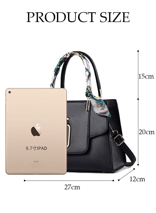 DUNISO Elegant Women's Handbag with Removable Shoulder Strap Large Capacity Tote Shoulder Bag Fashion Ladies Satchel Bag for Office Travel Daily Bag  - Image 2