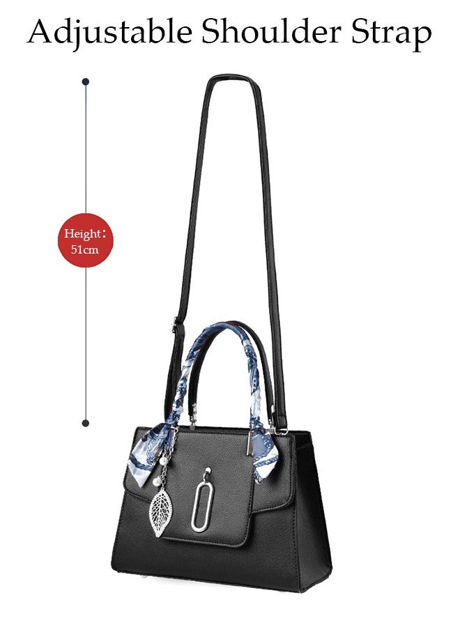 DUNISO Elegant Women's Handbag with Removable Shoulder Strap Large Capacity Tote Shoulder Bag Fashion Ladies Satchel Bag for Office Travel Daily Bag  - Image 3