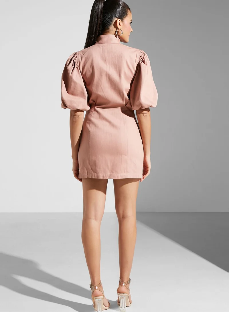 Cmeo collective Balloon Sleeve Dress