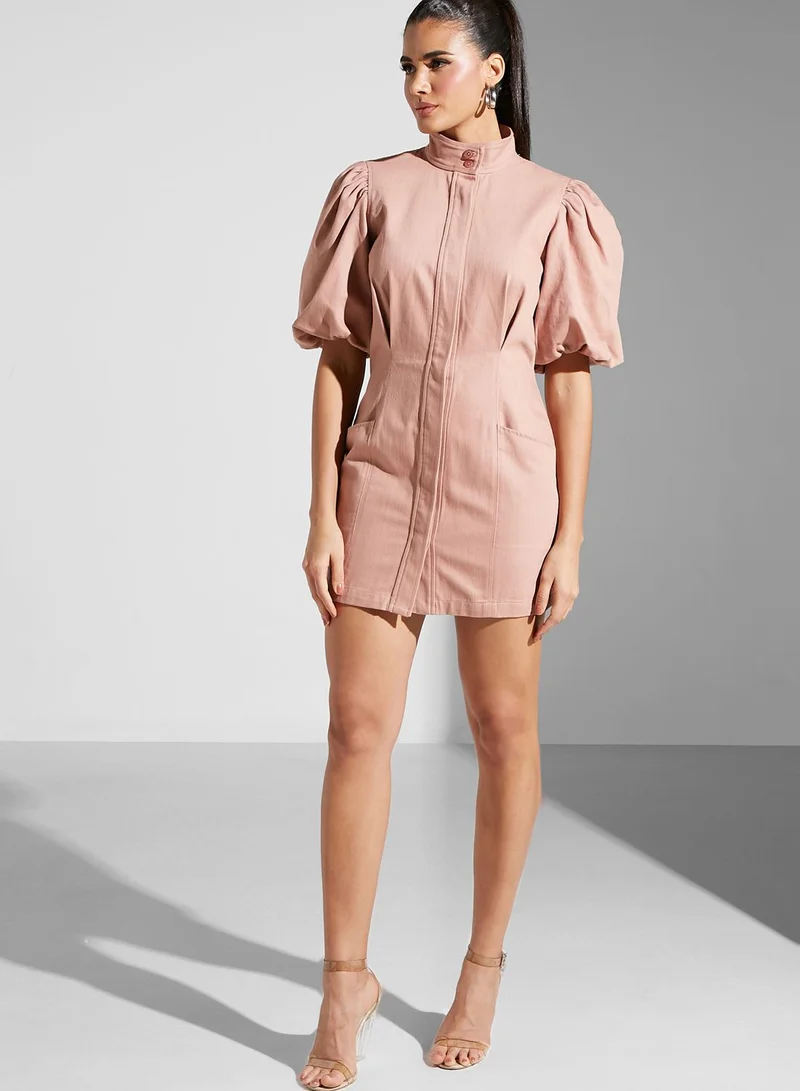 Cmeo collective Balloon Sleeve Dress