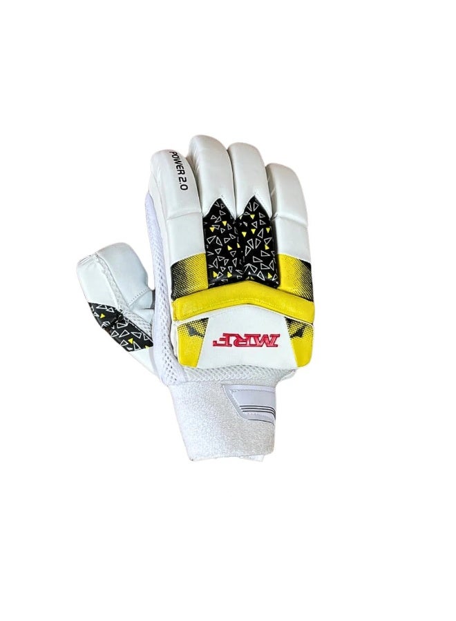 MRF Power 2.0 Cricket Batting Gloves – Youth Right Hand - Image 4