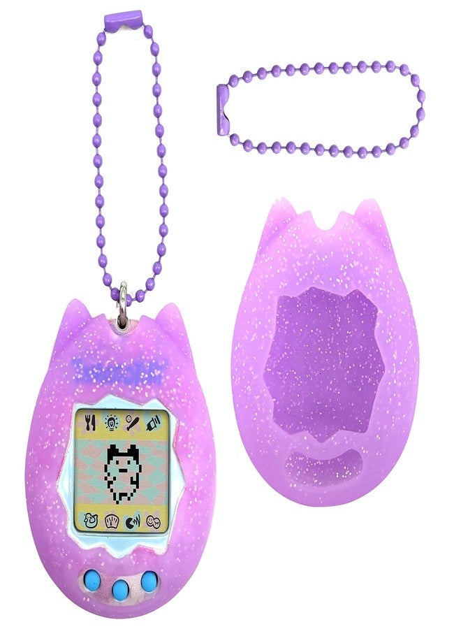 AFJWUZ Silicone Shell Cover for Tamagotchi Original, Travel Storage Case Compatible with Tamagotchi Digital Pet Accessories(Only Case) (Purple) - Image 1