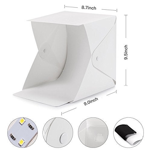 Depthlan Folding Photo Studio Kit Box with LED Light for Photographing Shooting Tent for Small Size Itens - Image 2