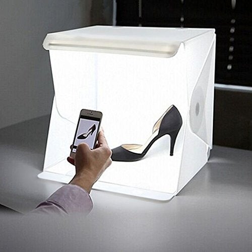 Depthlan Folding Photo Studio Kit Box with LED Light for Photographing Shooting Tent for Small Size Itens - Image 1