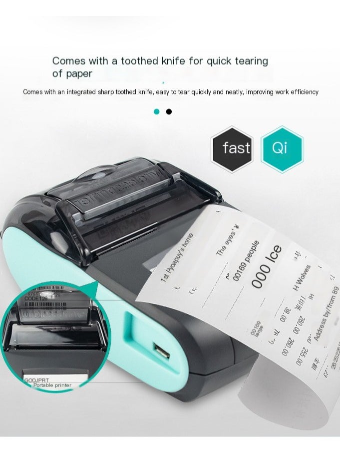 GOOJPRT Portable Thermal Printer Handheld 58mm Receipt Printer for Retail Stores Restaurants Factories Logistics  - Image 4