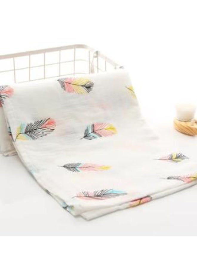 Pattern Print Hooded Swaddle - Image 3
