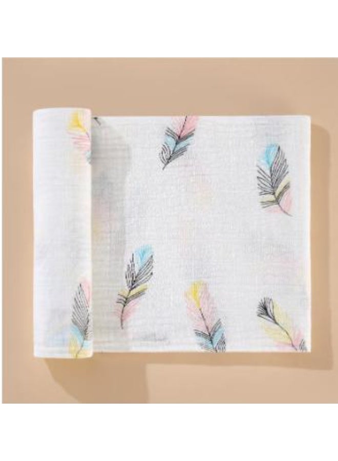 Pattern Print Hooded Swaddle - Image 4