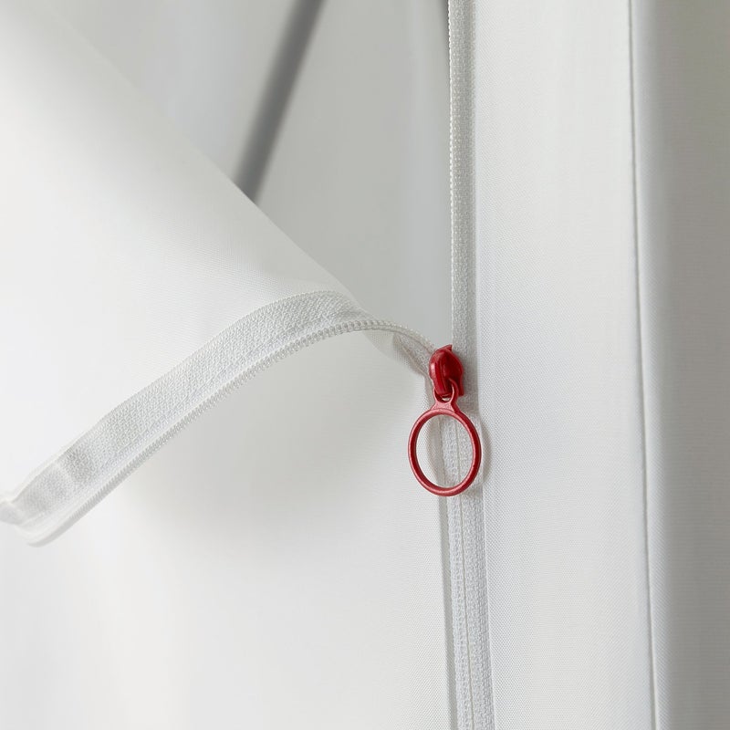 Baitique Portable Fabric Wardrobe, White, 74x51x149 cm - Image 4