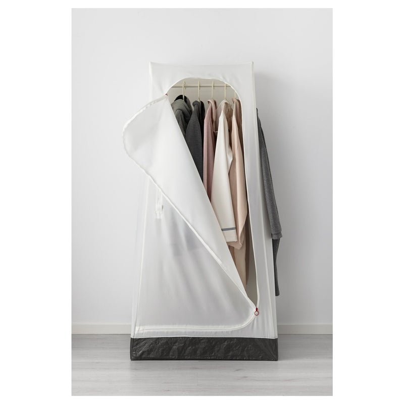 Baitique Portable Fabric Wardrobe, White, 74x51x149 cm - Image 3