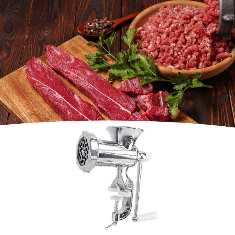 Manual Meat Grinder: Stainless Steel Blades, Precise Control - Sturdy Construction, Meat Mincer for Home Kitchen and Restaurant Use - Image 1