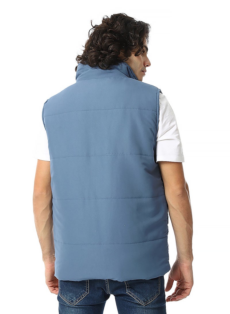 Andora Basic Turtle Neck Bomber Vest  - Image 3