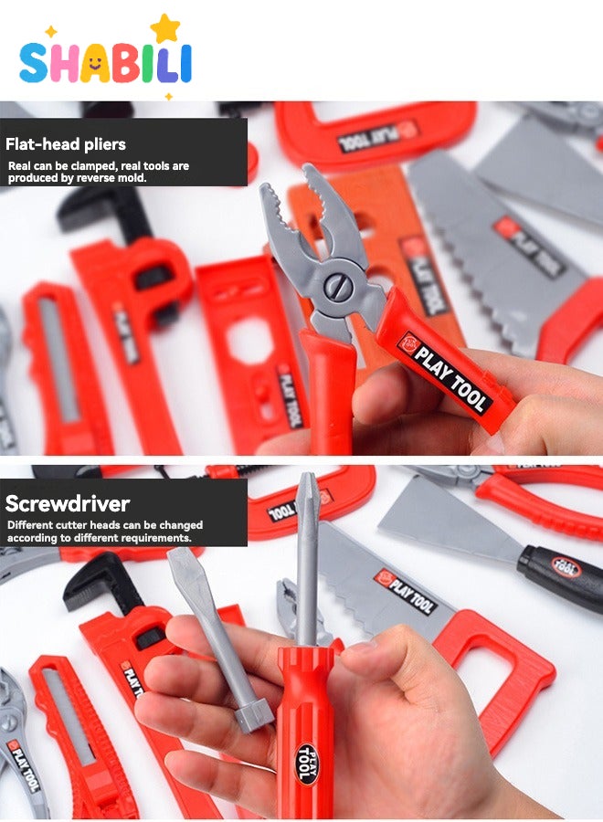 SHABILI Kids Tool Kit Pretend Play Set with Electric Drill – 55-PCS ABS Toolbox with Screws & Bolts, STEM Build-and-Take-Apart Construction Toy, Boost Fine-Motor Skills & Creativity for Boys & Girls Age 3+ - Image 5