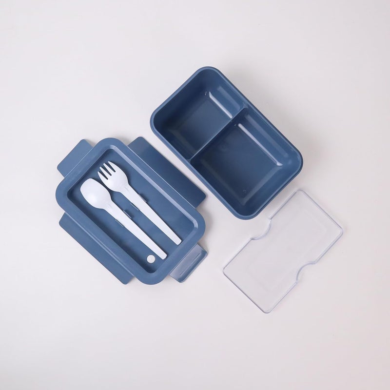 MICRONEWARE MICROWAVE WHEAT STRAW ECO RECTANGULAR LUNCH BOX 1000ML - Image 3
