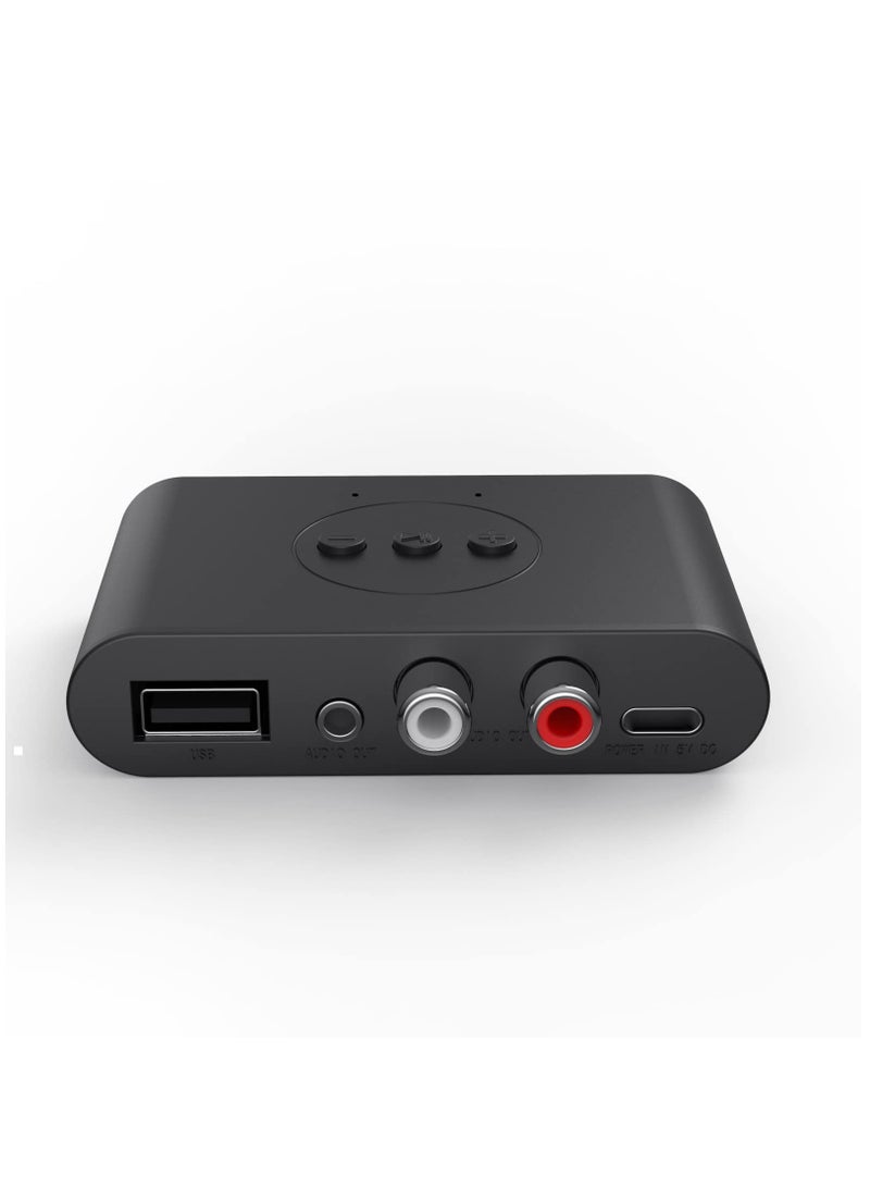 Bluetooth 5.0 Audio Receiver U Disk RCA 3.5mm 3.5 AUX Jack Stereo Music Wireless Adapter with Mic For Car Kit Speaker Amplifier - Image 3