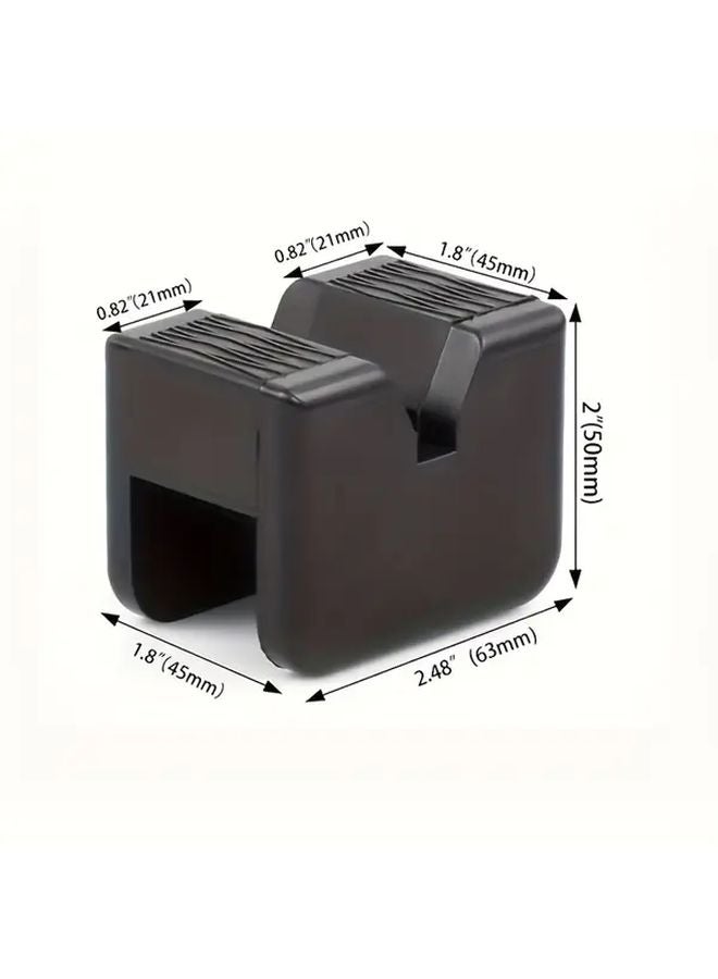 قطعتان وسادات رافعة من المطاط الثقيل الأسود مقاومة للانزلاق للسيارات والشاحنات وسيارات الدفع الرباعي - Image 3