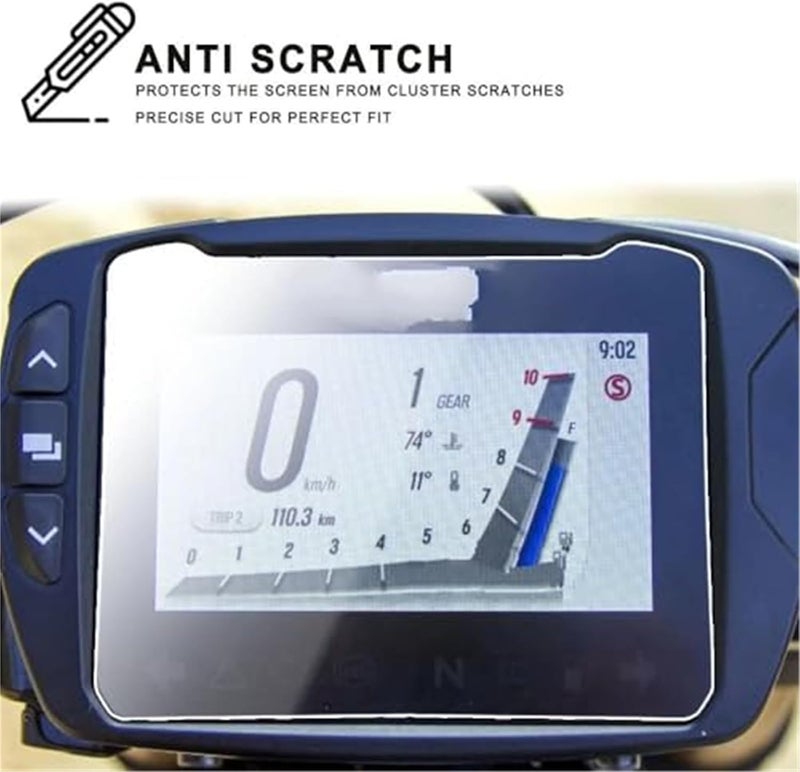 Vuzmode Motorcycle Dashboard Screen Protector - Image 3