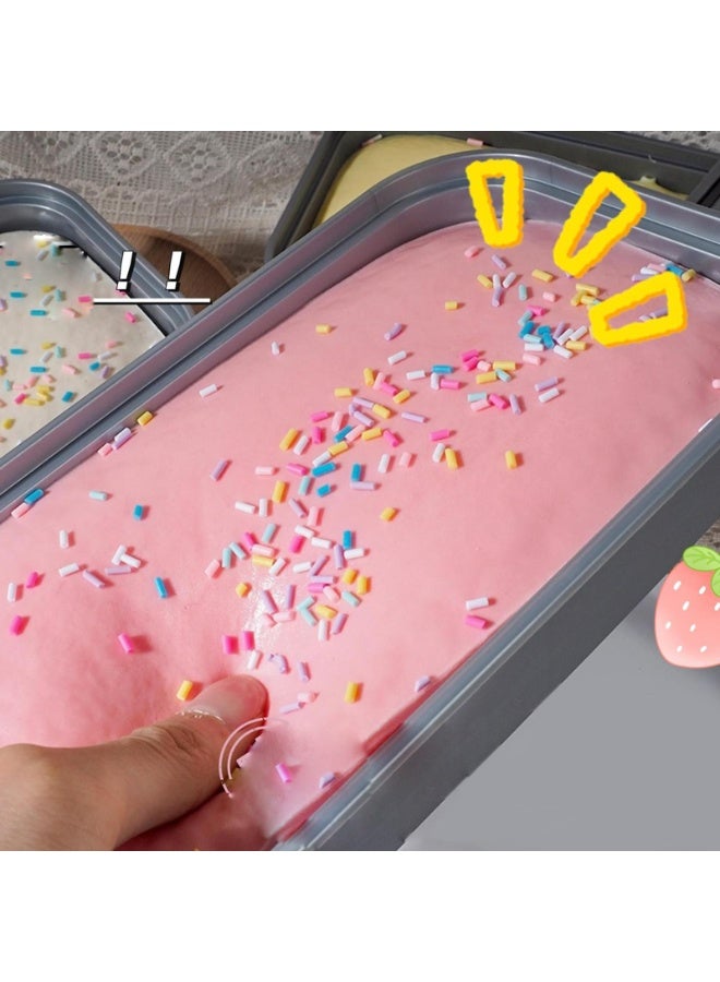Cake Squishy Toy, Slow Rising Squeeze Toy with Colorful Sprinkles, Soft Stress Relief Fidget Toy for Anxiety, Cute Simulation Food Squishies for Kids Adults, Great Gift & Party Favor - Image 1