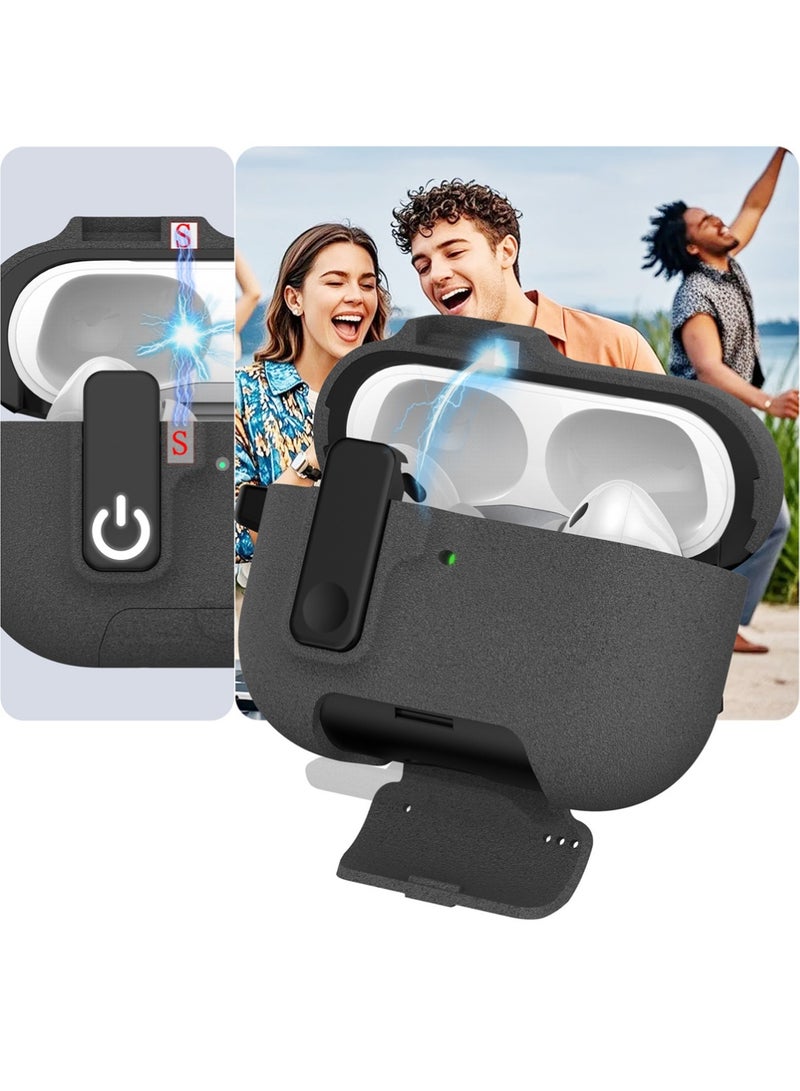 X-level Airpods Pro 3 Case Cover, Design Modern Lock for Apple AirPods Pro 3 Case – Sleek Protective Style with Locking Security Compatible with Airpods Pro 3 (Sand Stone) - Image 3