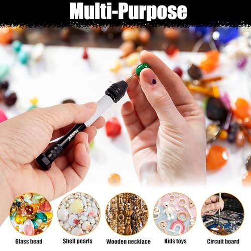 Mulwark Precision Pin Vise - 25 Pcs Mini Drill Set with HSS Micro Twist Bits for Jewelry, Wood, Plastic & More - Image 5