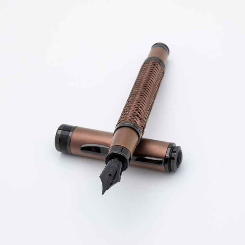 Monteverde Innova Formula M Fountain Pen Bronze Medium Nib Premium PVD Coated Pen Refillable JoWo Stainless Steel Nib Luxury Gift Box - Image 2