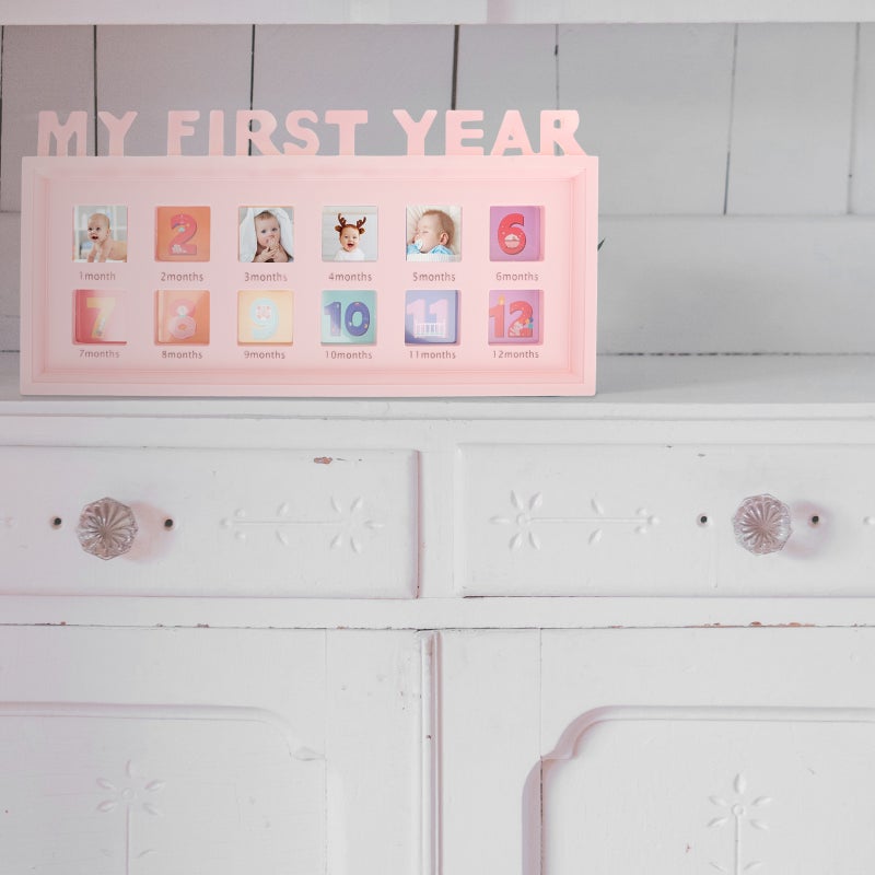 Baby 12 Month Growth Photo Frame First Year Picture Frame Infant Photo Holder - Image 3