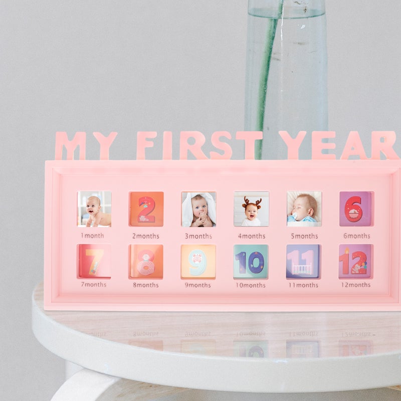 Baby 12 Month Growth Photo Frame First Year Picture Frame Infant Photo Holder - Image 4