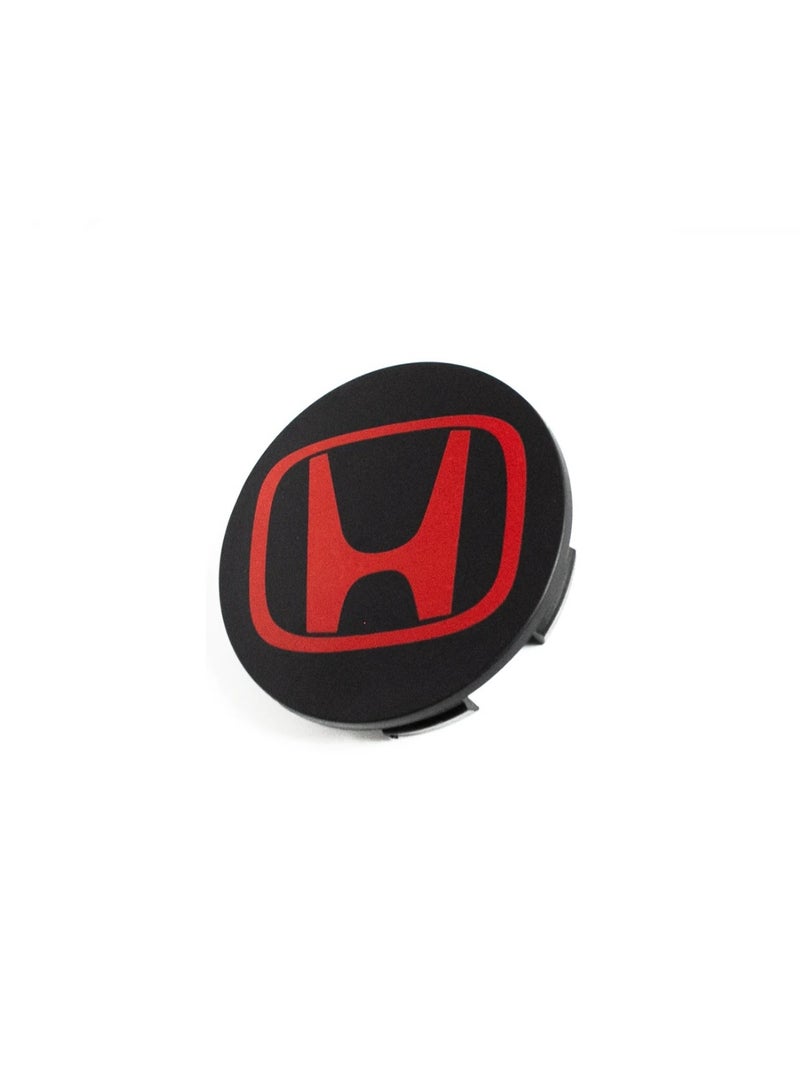 هوندا إكسسوارات هوندا سيفيك، أغطية مركزية للعجلات باللونين الأسود والأحمر، مناسبة لسيارة هوندا سيفيك أكورد CRV بايلوت - Image 2