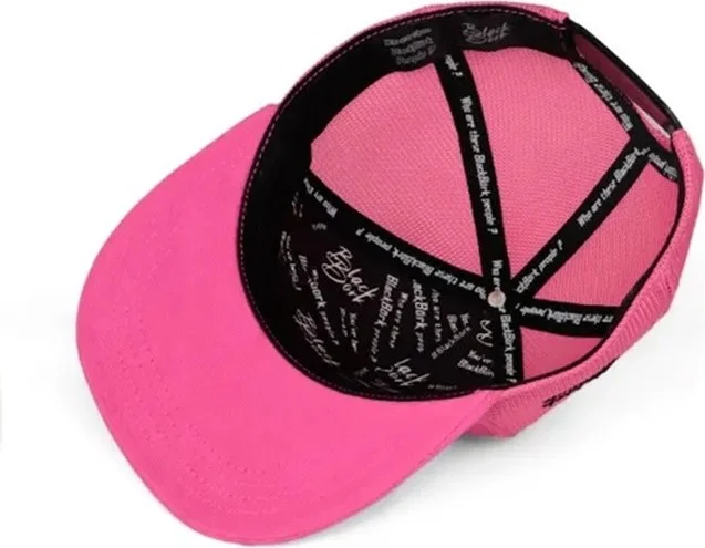 Black Börk V1 Trucker Hip Hop Kids Bear - 2bs Code Logo Unisex Pink Children's Hat