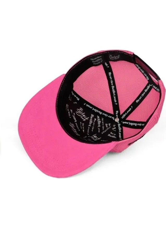 Black Börk V1 Trucker Hip Hop Kids Bear - 2bs Code Logo Unisex Pink Children's Hat  - Image 3