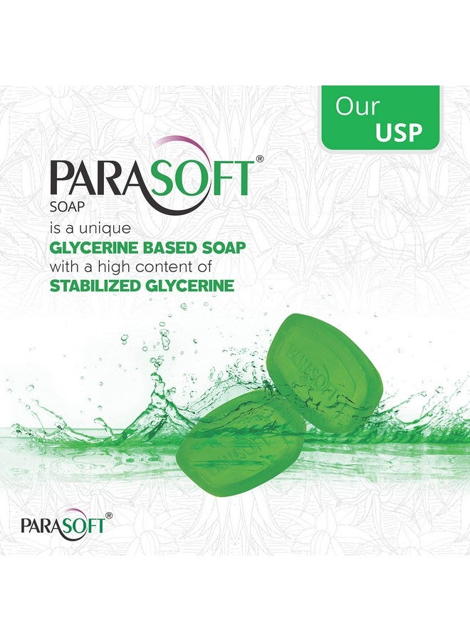Parasoft Nourishing Daily Bathing Bar For Dry Skin with Goodness of Aloe Vera, Glycerine & Vitamin E | For Purification, Ideal for Sensitive Skin - 100 gm (Pack of 6) - Image 3